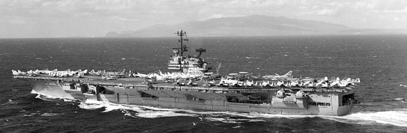 USS Ranger off Hawaii 1967 