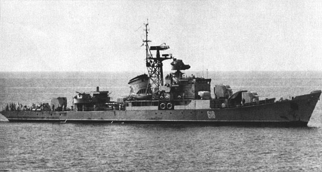 Soviet frigate SKR-61 underway in the 1970s