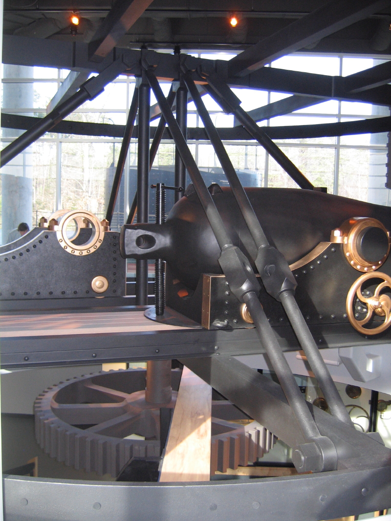 Interior replica showing the Dalghren guns 