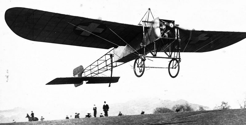 The famous Blériot XII, flew by a Swiss pilot, Oskar Bider, at Bern in 1913