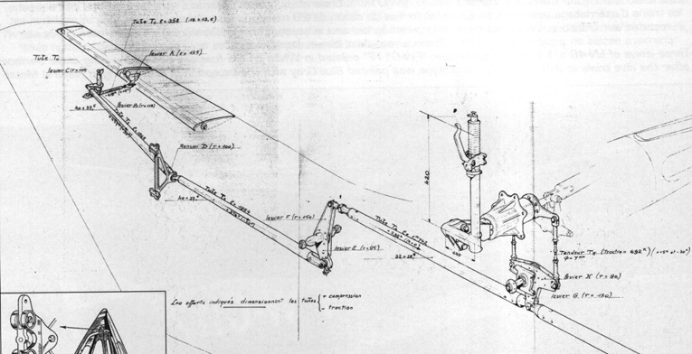 Ailerons drive scheme