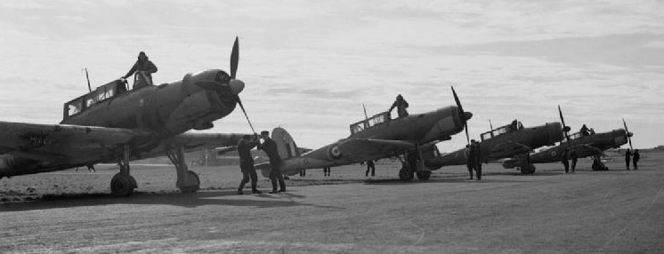 Skuas in the Orkney's airfield, HMS Sparrowhawk