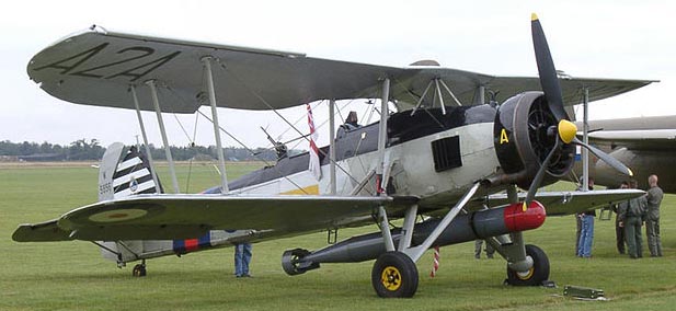 Fairey Swordfish on Airfield