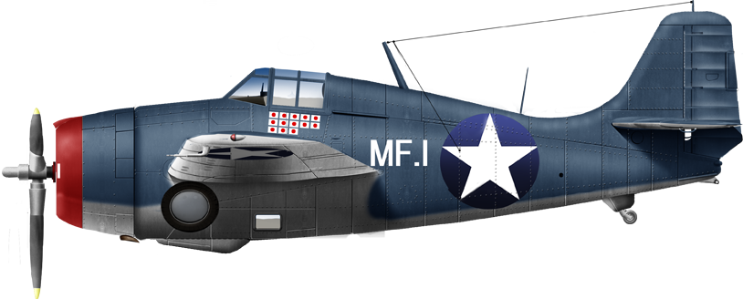 Grumman-F4F3-VMF-224-HenFld-Guad-Nv42-RGaler