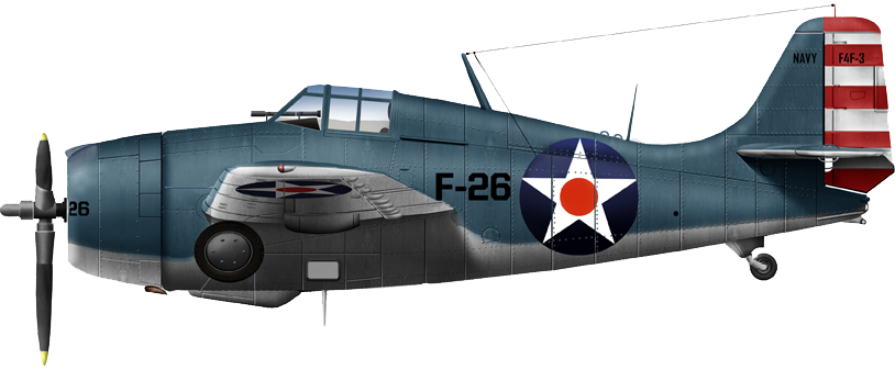 F4F-3 from VF8, USS Hornet, Doolittle Raid 18 April 1942