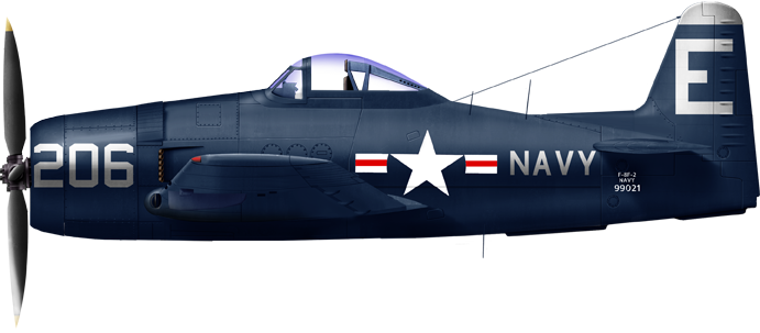 Bearcat F8F-2, VF-82, USS Midway, August 1952