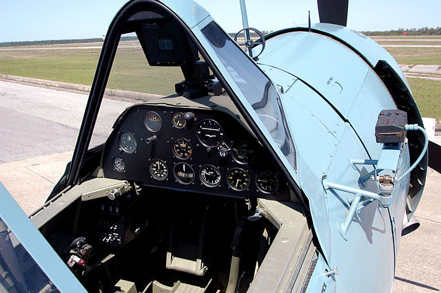 Brewster SB2A cockpit