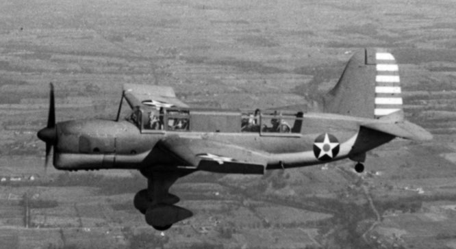 SO3C-2 in flight early 1942