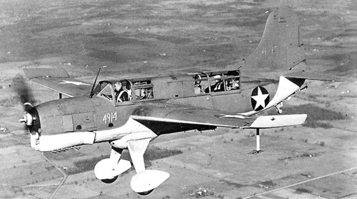 SO3C-2 in flight late 1942