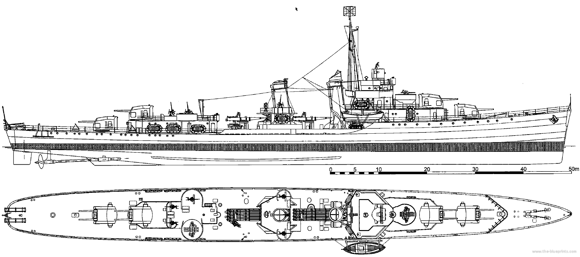 USS Porter in 1942