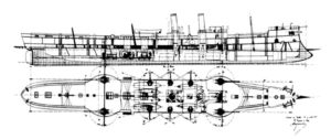 Imperial Japanese Navy Protected Cruiser Unebi (1886)