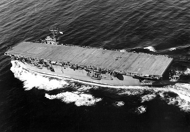 USS Breton awaiting her first air group
