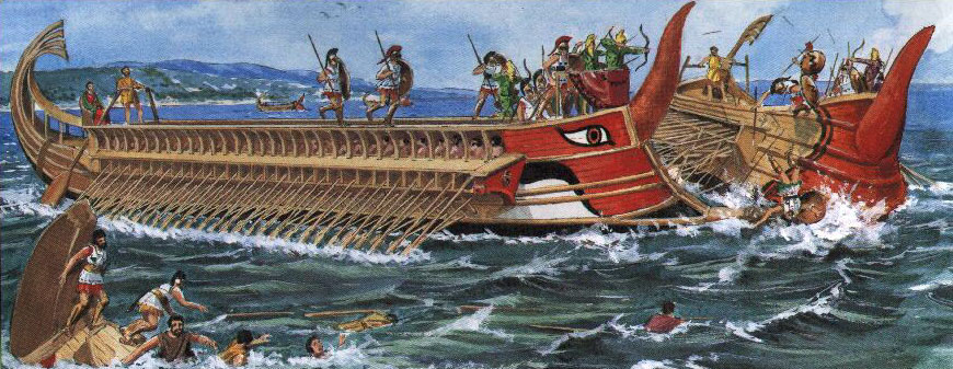 trireme battle