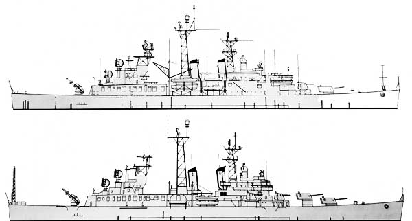 Cold War USN Missile cruisers 1955-94