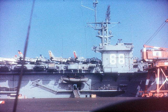First F-86s arrive in Korea on USS Cape Esperance, Nov 1950