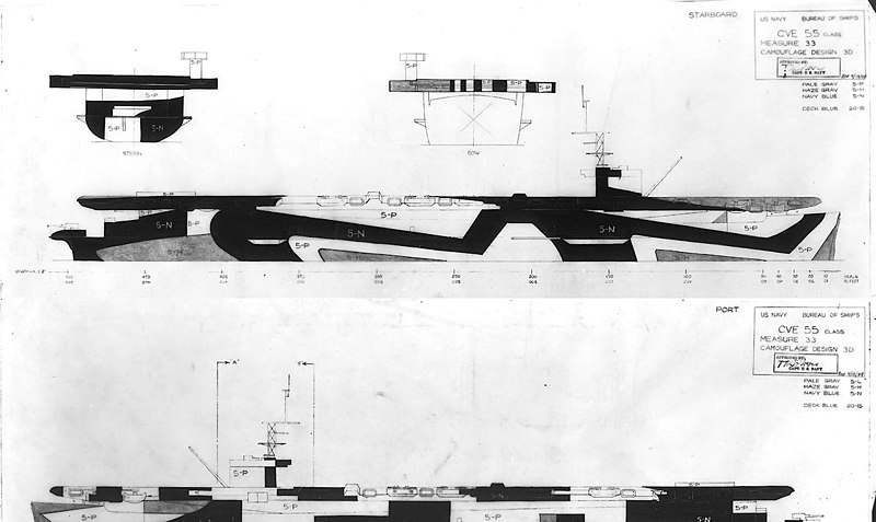 Camouflage Pattern MS-33 Design 3D for the Casablanca class