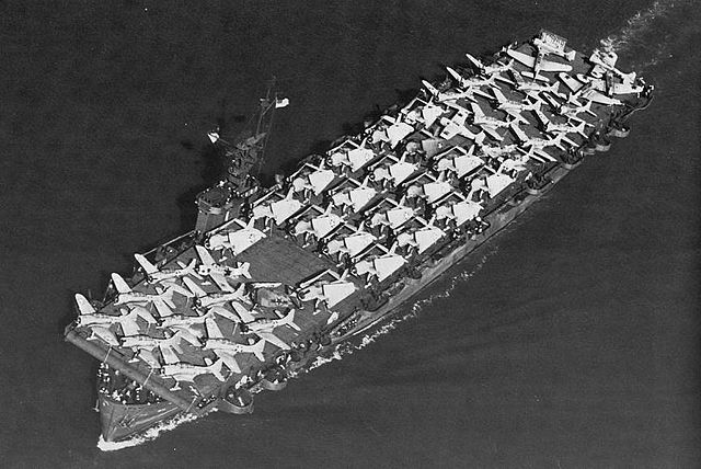 USS Liscome Bay underway in 1945