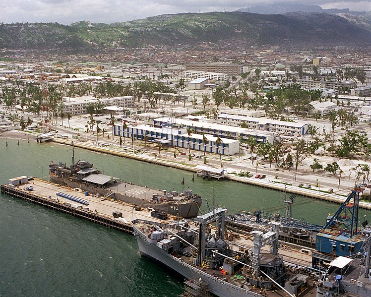 USS Haleakala (AE-25) at Subic Bay, 1991