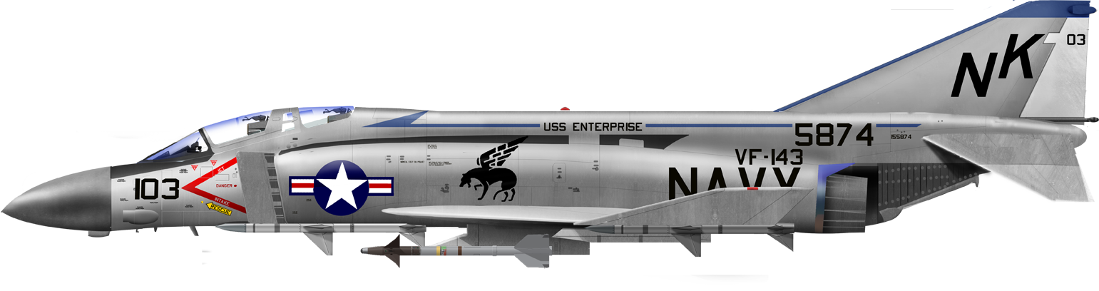 F4B Phantom II from VF-143, CVAN-65
