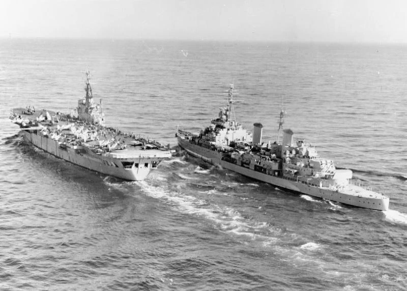 HMS Belfast and HMS Ocean