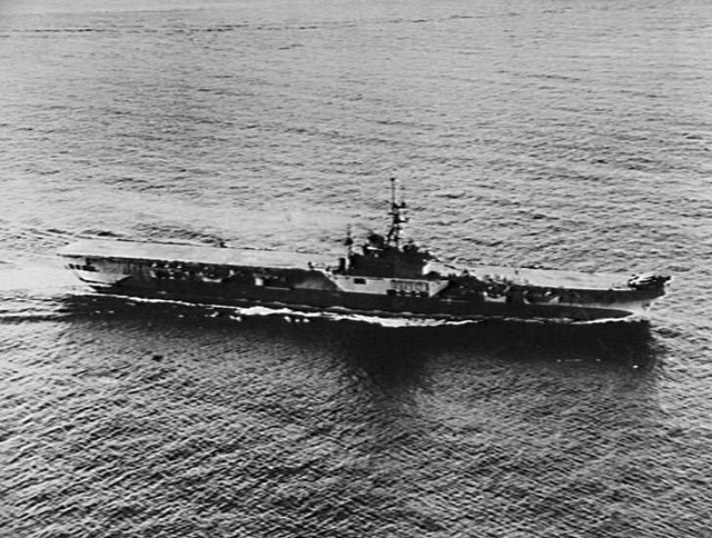 HMS Colossus (R15) off Shanghai 1945