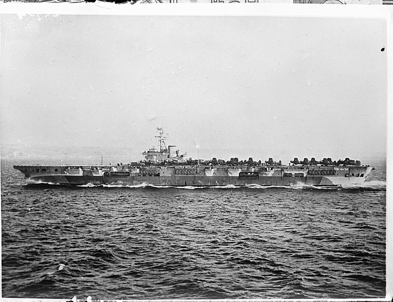 HMS Venerable in 1945