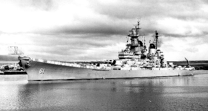 USS Iowa in late 1943