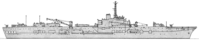 HMS Triumph as a test ship in 1979