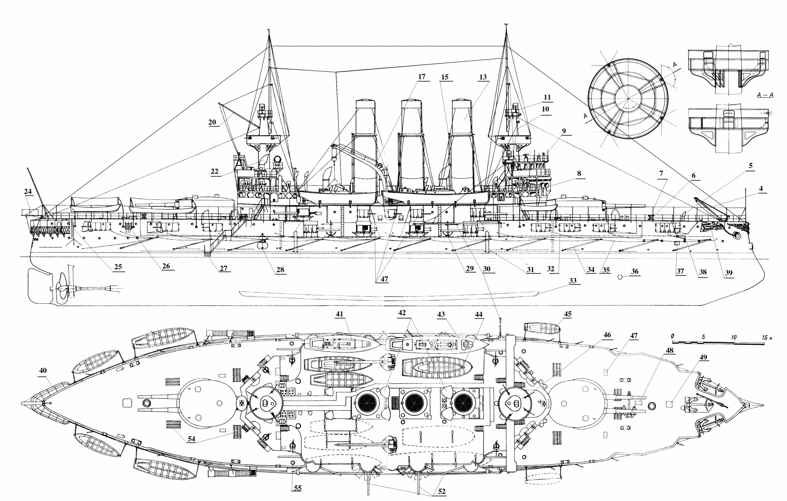 Solid 2-views reconstructed blueprint