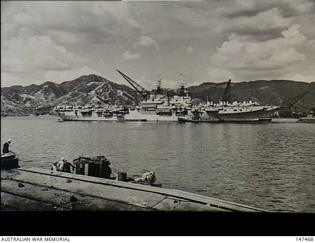 HMAS Sydney repleninishing in Kure