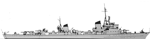 Rendition of the Type 44, T25