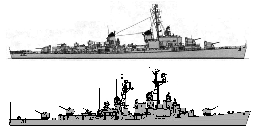 Forrest Sherman class Destroyers (1955)