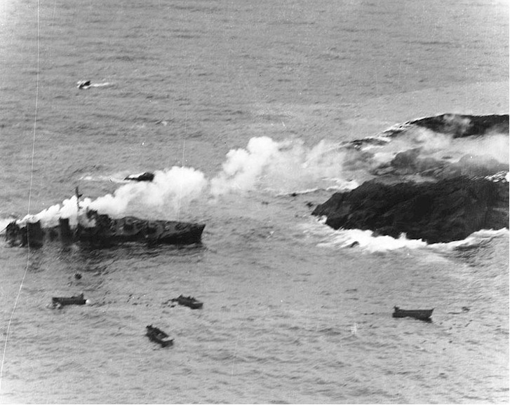 The loss of USS Worden in Constantine Harbor, Amchitka Island
