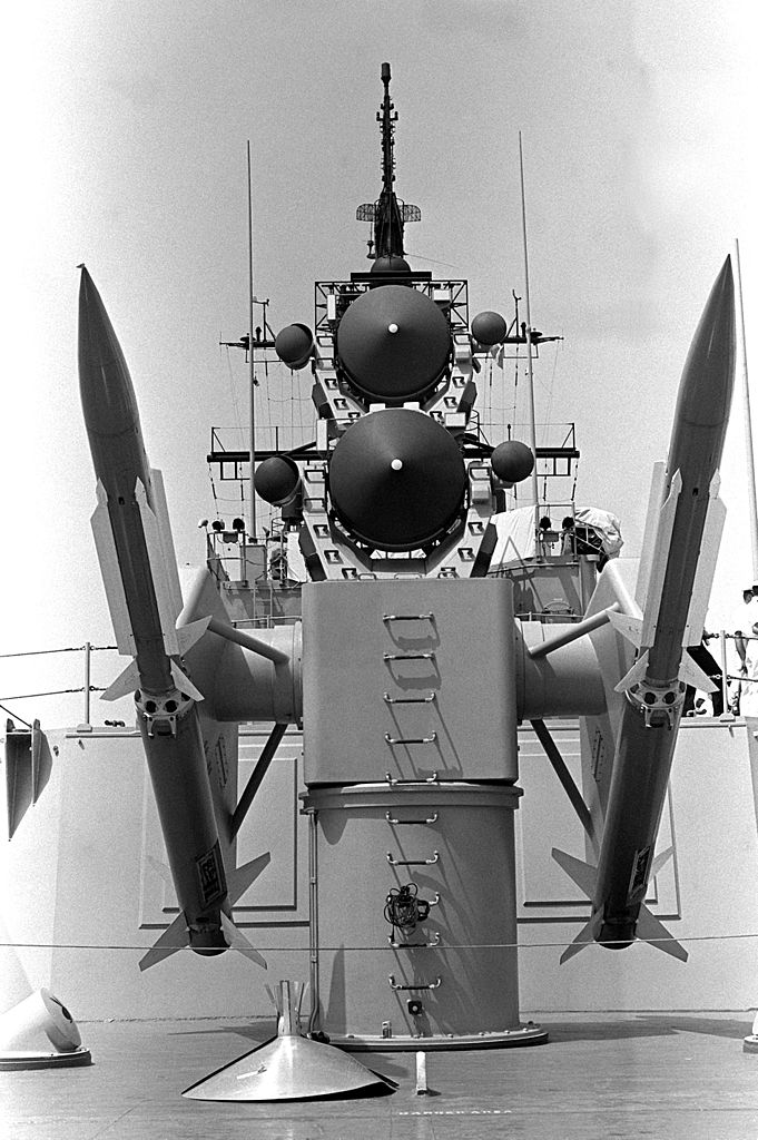 Mark 10 missile launcher on USS Dewey, 1979