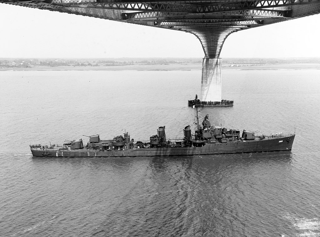 Passing under the Cooper River Bridge, Charleston