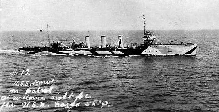 USS Roe in 1918