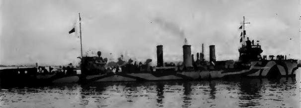 Camouflage of USS Monaghan in 1918