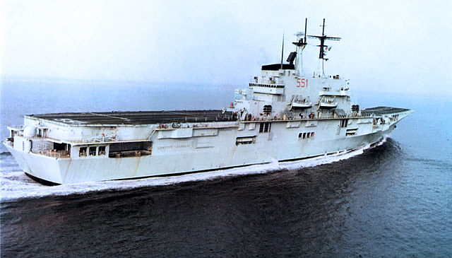 Garibaldi in sea trials, 1985