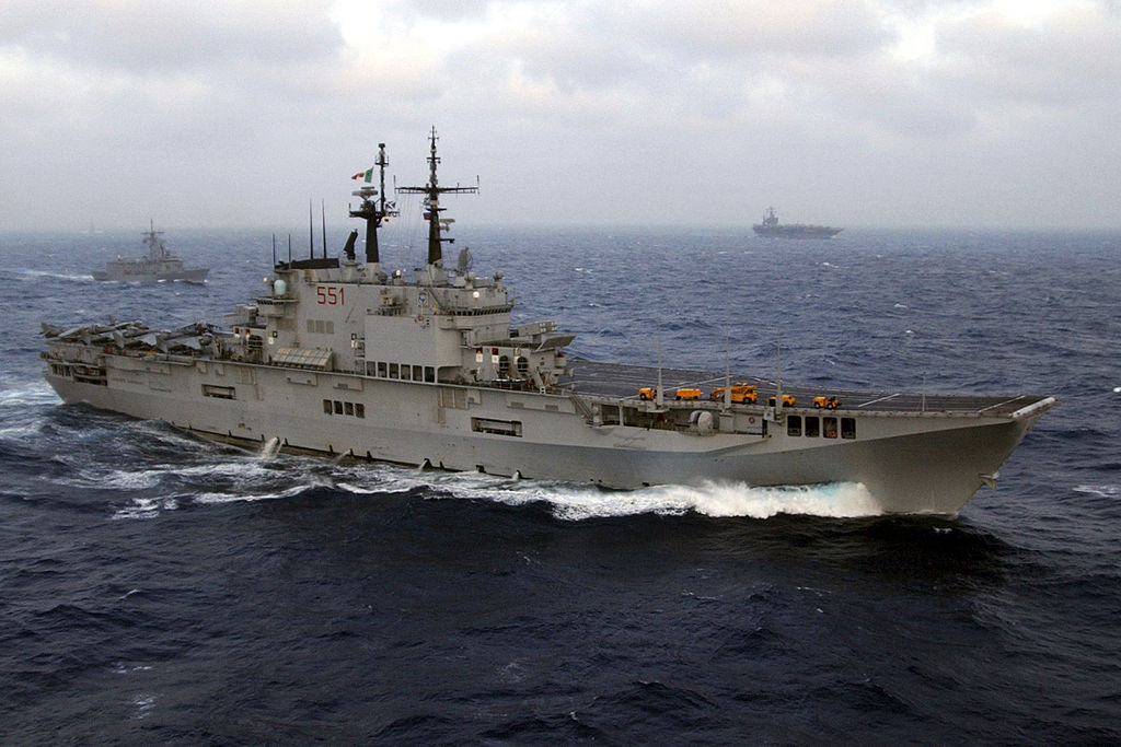 Garibaldi underway in the Atlantic Ocean
