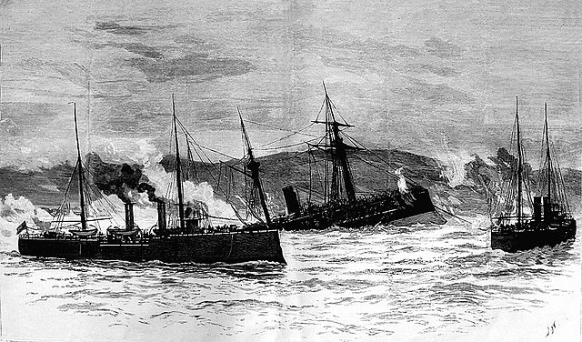 sinking of torpedoed Blanco Encalada