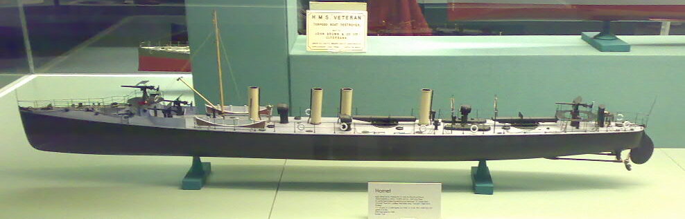 model of HMS Hornet