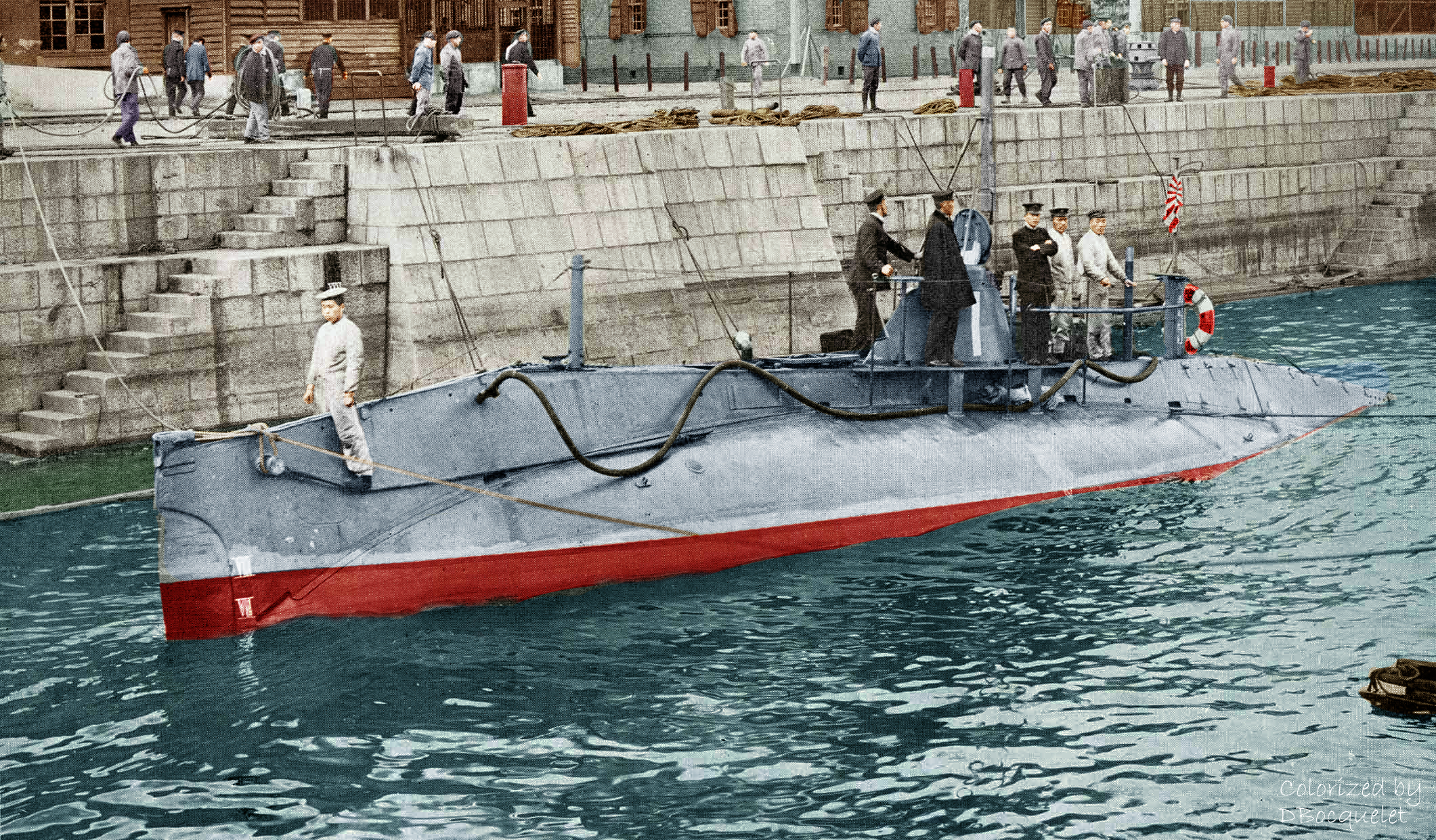 Yankee Clipper and boats Colorized, Boeing 314 Yankee Clip…