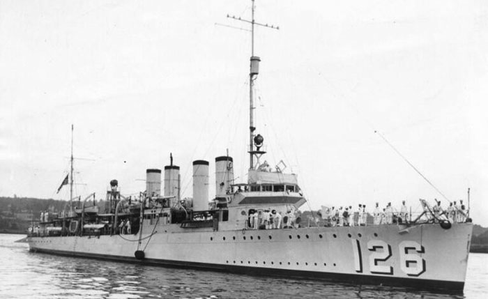 USS Badger DD-126 in the 1930s