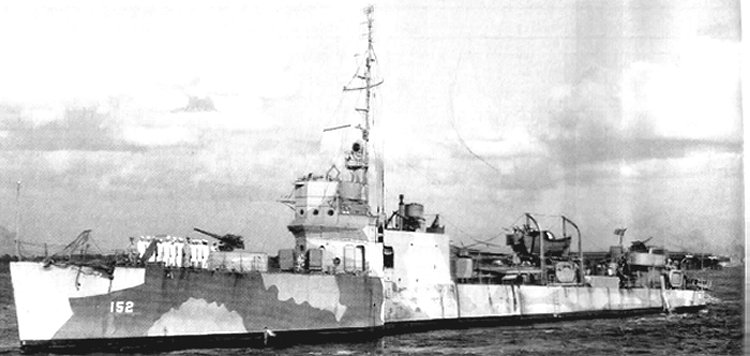 USS Du Pont DD-152 21 August 1942