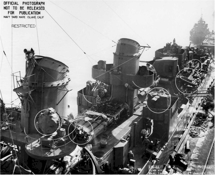 USS Nicholas overhaul in 1944