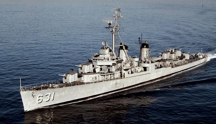 USS Erben as DD-631 in the 1950s