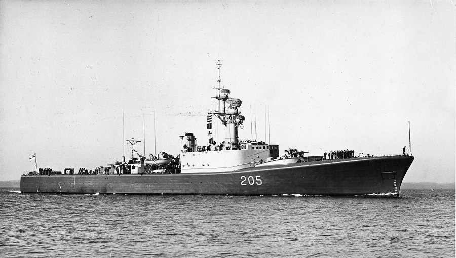 HCMS St Laurent as completed