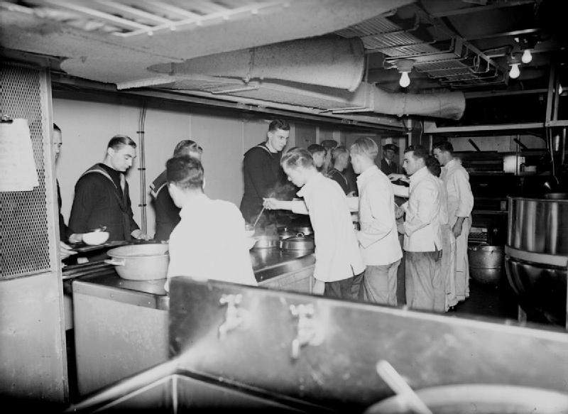 Cafeteria on board HMS Dasher