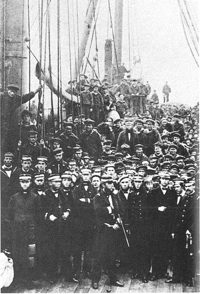 Tegetthoff and crew in 1864
