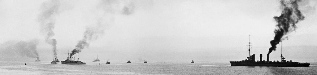 SMS Brummer entering Scapa Flow